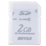 BUFFALO SDカード 高速モデル 2GB ホワイト RSDC-G2GC6/WH