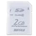 BUFFALO SD�J�[�h �������f�� 2GB �z���C�g RSDC-G2GC6/WH