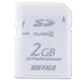 BUFFALO SD�J�[�h �������f�� 2GB �z���C�g RSDC-G2GC6/WH