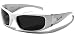 Locs Sonnenbrillen - Sport - Radfahren - Skifahren - Laufen - Driving - Motorradfahrer / Mod. Fuel Weiß / One Size Adult / 100% UV400 Schutz