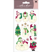 EK Success Sticko Joyful Snowmen Stickers