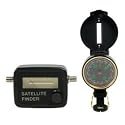 Satellite Finder Kit ~ Signal Strength Meter For Positioning Satellite Dishes ~ With Analogue Meter & Audio Signal ~ With Compass, Coax Cable, Battery Holder & Carry Case Included