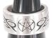 Pentagram Star Print Pattern Symbol Pewter Ring