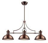 Landmark 66145-3 Chadwick 3-Light Billiard Light, 21-Inch, Antique Copper