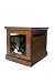 DenHaus TownHaus Medium Indoor Dog House and End Table, Mahogany