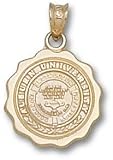 Auburn Tigers Solid 10K Gold Seal Pendant