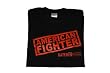 RICH FRANKLIN BLACK W/RED AMERICAN FIGHTER T-SHIRT SIZE XX-LARGE