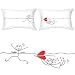 BoldLoft "My Heart Is After You" Couple Pillowcases-christmas Gift Ideas for Couples,romantic Christmas Gifts for Him or for Her,cute Christmas Gifts