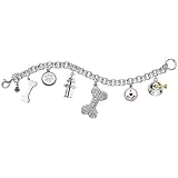 Sterling Silver Charm Bracelet with Swarovski Crystals