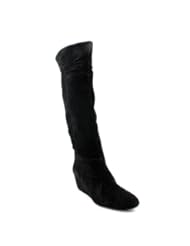 Nine West Amelie Womens Size 7 Black Regular Suede Fashion - Knee-High Boots