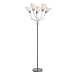 Torchiere with 5 Gooseneck Arms - Steel