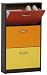 SB-Design 411-003_mocca/rot-orange-gelb - Schuhkipper STEP 3 - B x H x T: 58.5 x 106.0 x 17.0 cm