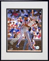 New York Mets Darryl Strawberry 1989 Batting Action Matted 8X10 Photo In Aluminum Frame