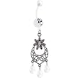 Bioplast Clear Majestic Lily Chandelier Belly Ring