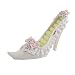 Victorian Rose Garden Pink Ribbon Shoe Ring Holder