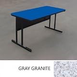 24 x 48 Computer Work Station - Gray Granite (Gray Granite) (26H x 24W x 48D)