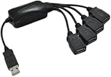 Usb Squid, 4-Port Hub, Black