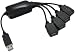 Usb Squid, 4-Port Hub, Black