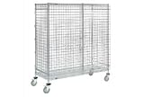 Wire Security Storage Truck 60 X 24 X 69 With Brakes 1200 Lb. Capacity