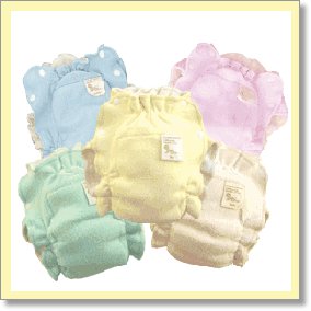Absorb It All Organic Cotton Diapers - Natural Color - infant