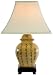 Best Most Affordable Gift Ideas for Her - 15" Ceramic Tea Jar Oriental Lamp w/ Calligraphy