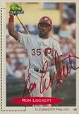 Ron Lockett, Clearwater Phillies - Phillies Affiliate Autographed Card