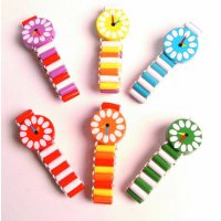 Wooden play watch