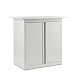 Alera 98011 36 by 24 by 34-Inch Steel Refreshment Center with 2 Fixed Interior Shelves, Light Gray