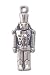 Solid Sterling Silver Nutcracker Charm