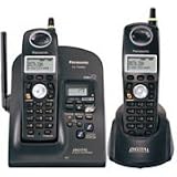 Panasonic 2.4GHz 2-Handset Digital Phone/Answering System w/ Handset Speakerphone & Caller ID, KX-TG2632B