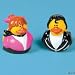 12 Sock Hop Rubber Ducky Party Favors