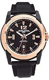 Jorg Gray Leather Black Dial Men's watch #JG9400-23