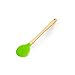 Quicklids QL-WS-GR Silicone Spatulas with Wooden Handles (Set of 3), Green