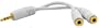 Cellet Single 3.5mm Pin to Double 3.5mm Hole Headphone Split Adapter