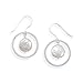 Sterling Silver Open Circle French Wire Earrings title=