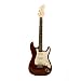 39 Inch Transparent Red Electric Guitar with Carrying Bag and Accessories
