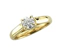 14k Yellow Gold Solitaire Diamond Engagement Bridal Ring Band size 7 (GH, SI-I, 0.50 carat)