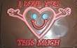"I Love You This Much" Sweet Greeting Milk Chocolate Card