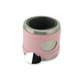 Review Quality Gold  / Stainless Steel Pink Faux Leather Beverage Can Holder