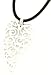 Necklace and Pendant Set - Sterling Silver Fancy Design Heart Pendant with 18 Cord Necklace