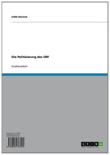 Die Politisierung des ORF (German Edition)
