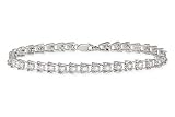 1 Carat Diamond 14K White Gold Bracelet