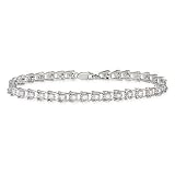 Diamond Bracelet - 14K white gold tennis bracelet (1 ct)