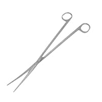 Como Aquarium Water Plants Silver Tone Metal Curved Scissor