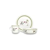 FAO Schwarz Journey Porcelain Baby Feeding Dish Set