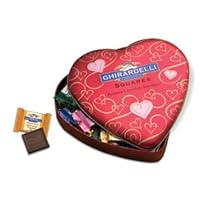 Ghirardelli Chocolate Valentine's Day Heart Gift Tin, 7.19 oz.