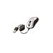 Kinamax MS-UES2 Mini High Precision USB 3-Button 3D Optical Scroll Wheel Mouse with Retractable Cable (Black)