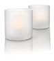 Philips Imageo CandleLights 2 Bougies LED Photophores, Blanc, Luminaire d'ambiance design 6918460PH
