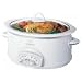 Crockpot SCVP600-W Oval 6-Quart Smart-Pot Slow Cooker, White