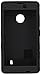 MYBAT Hybrid Dual Layer Hard Skin Gel Snap On Protector for Nokia Lumia 521 - Carrying Case - Retail Packaging - Black